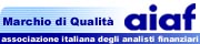 Il sito ha ottenuto il Marchio di Qualità AIAF (Associazione Italiana degli Analisti  Finanziari) - Clickare per leggere il decalogo.